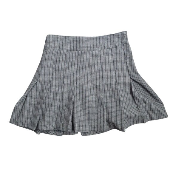 Vintage Y2K 2000s Abercrombie & Fitch Houndstooth Plaid Mini Skirt - Picture 1 of 8